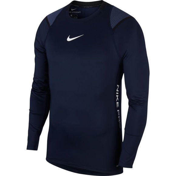 Nike Other - Nike Pro Aeroadapt Navy Blue Long Sleeve Size Small